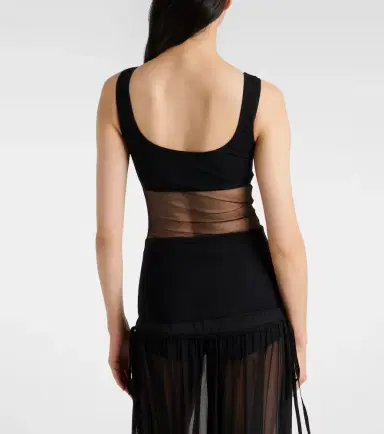 Nensi Dojaka Semi-sheer tank top | Thumbnail 3