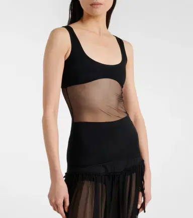 Nensi Dojaka Semi-sheer tank top | Thumbnail 4