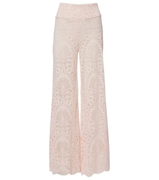 Paloma lace wide-leg pants