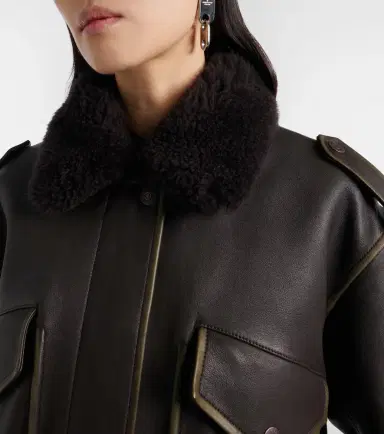 Acne Studios Leather bomber jacket | Thumbnail 2 Acne Studios Leather bomber jacket | Thumbnail 2