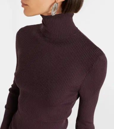 Wolford Ribbed-knit virgin wool turtleneck top | Thumbnail 3