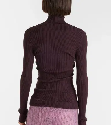 Wolford Ribbed-knit virgin wool turtleneck top | Thumbnail 4