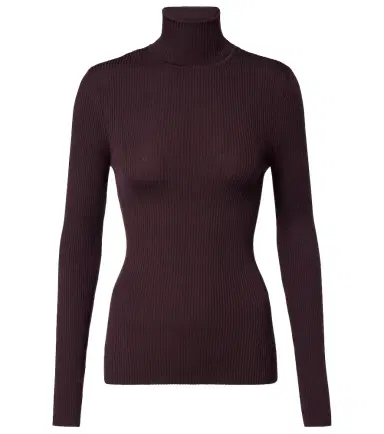 Wolford Ribbed-knit virgin wool turtleneck top | Thumbnail 1