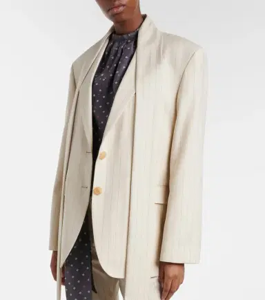 Acne Studios Pinstripe wool blazer | Thumbnail 3 Acne Studios Pinstripe wool blazer | Thumbnail 3