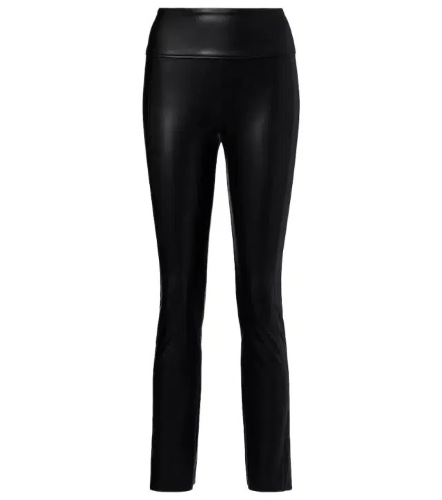 Edie coated cropped slim pants