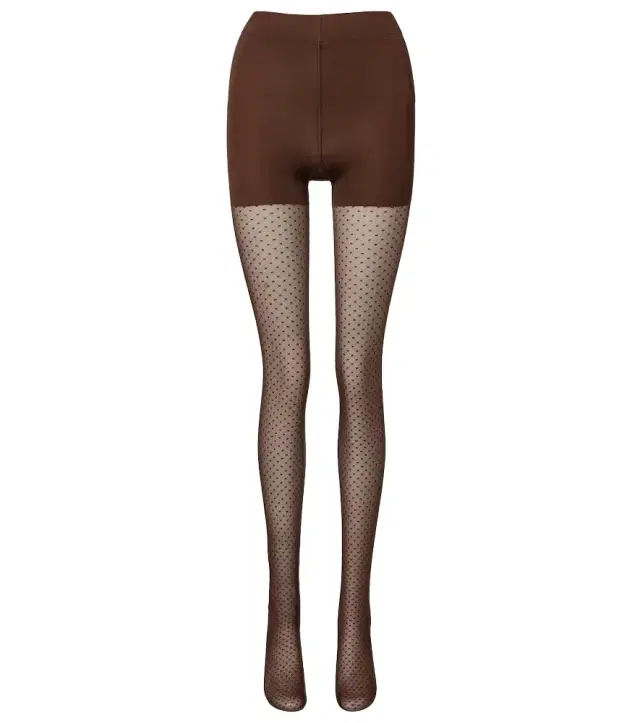 Control polka-dot sheer tights