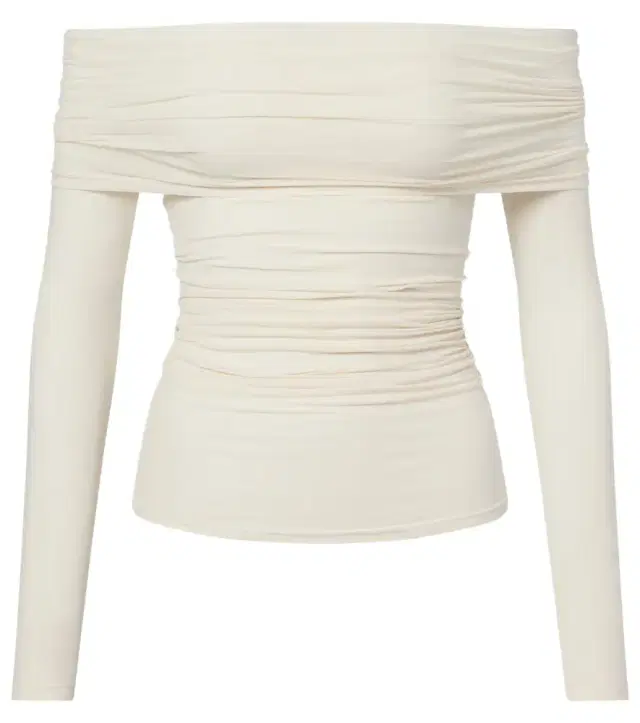Wolford Draped semi-sheer off-shoulder top