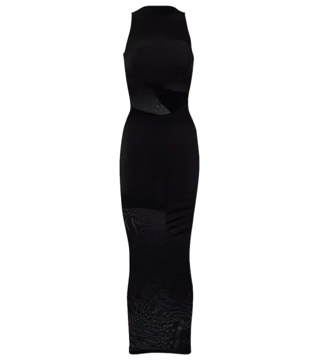 Shade paneled midi dress