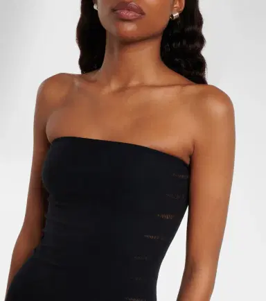 Wolford Slash cutout strapless jersey catsuit | Thumbnail 3