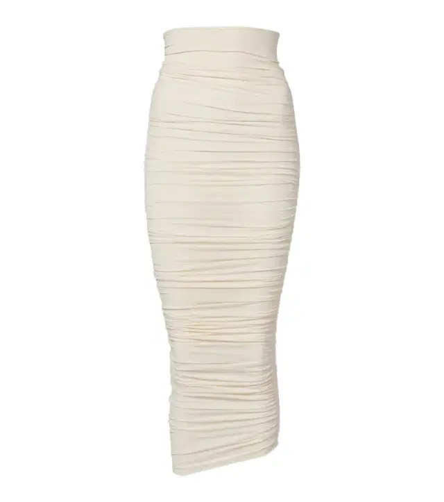 Wolford Draped sheer high-rise midi skirt