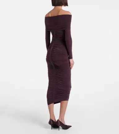 Wolford Ruched semi-sheer off-shoulder top | Thumbnail 4 Wolford Ruched semi-sheer off-shoulder top | Thumbnail 4