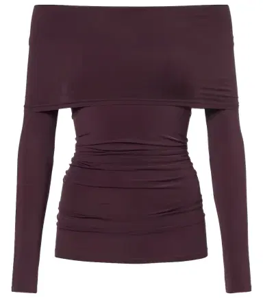 Wolford Ruched semi-sheer off-shoulder top | Thumbnail 1 Wolford Ruched semi-sheer off-shoulder top | Thumbnail 1