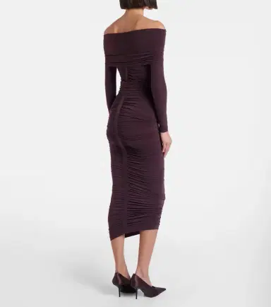 Wolford Draped sheer high-rise midi skirt | Thumbnail 2 Wolford Draped sheer high-rise midi skirt | Thumbnail 2