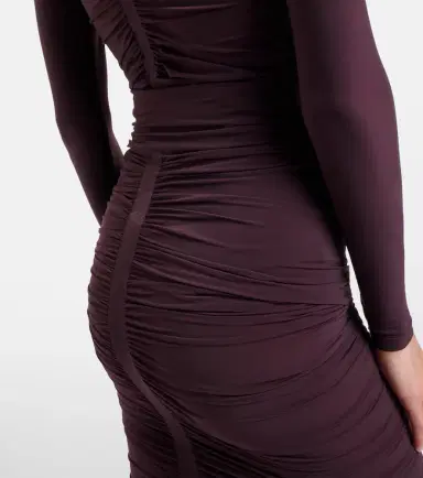 Wolford Draped sheer high-rise midi skirt | Thumbnail 6 Wolford Draped sheer high-rise midi skirt | Thumbnail 6