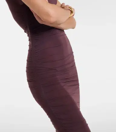Wolford Ruched sheer midi dress | Thumbnail 4