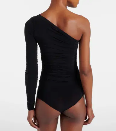 Wolford Draped semi-sheer bodysuit | Thumbnail 5