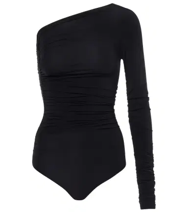 Wolford Draped semi-sheer bodysuit | Thumbnail 1