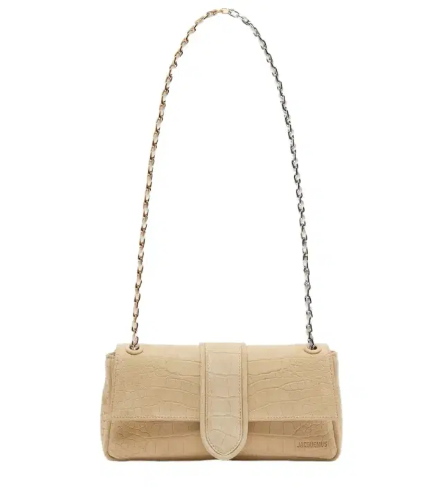 Jacquemus Bambino Chaîne suede shoulder bag