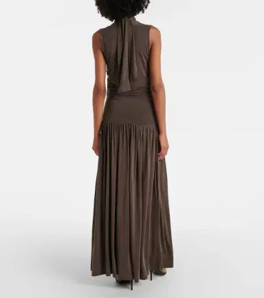 Aya Muse Alyve draped halterneck maxi dress | Thumbnail 5
