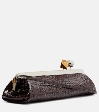 Jacquemus Salon croc-effect leather clutch | Thumbnail 3