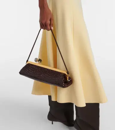 Jacquemus Salon croc-effect leather clutch | Thumbnail 6