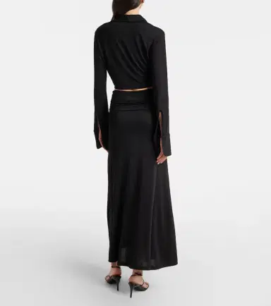 Aya Muse Freya draped maxi skirt | Thumbnail 2