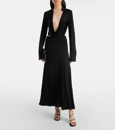 Aya Muse Freya draped maxi skirt | Thumbnail 4