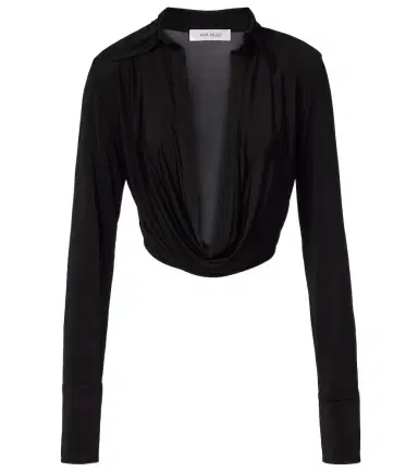 Aya Muse Freya draped crop top | Thumbnail 1