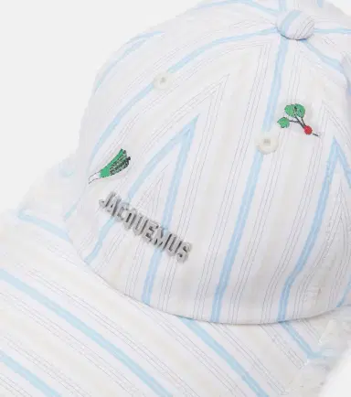 Jacquemus Artichaut striped cotton canvas baseball cap | Thumbnail 2