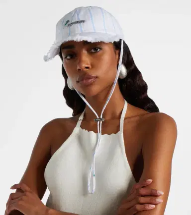 Jacquemus Artichaut striped cotton canvas baseball cap | Thumbnail 4