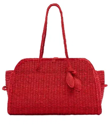 Jacquemus Turismo Small raffia bowling bag | Thumbnail 1