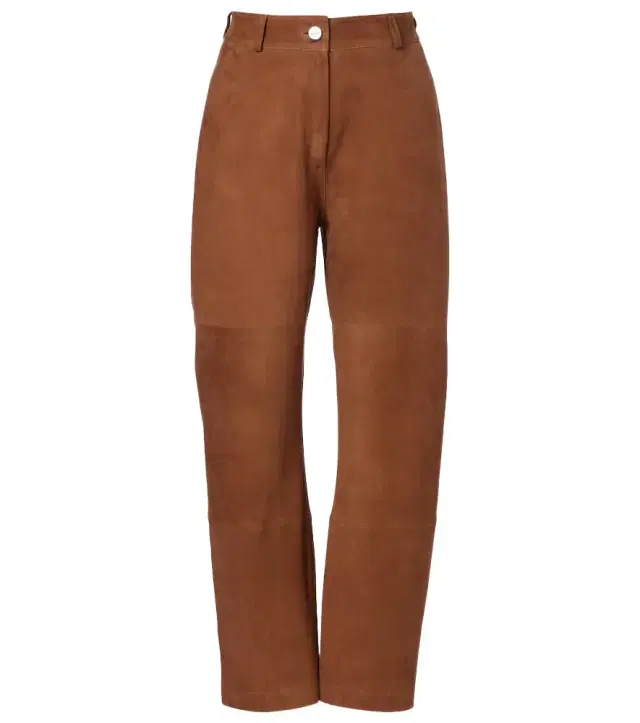 Rohe Róhe Suede barrel-leg pants