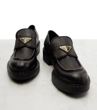 Prada Leather penny loafers | Thumbnail 4