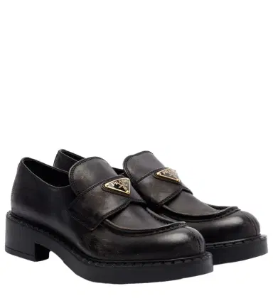 Prada Leather penny loafers | Thumbnail 1