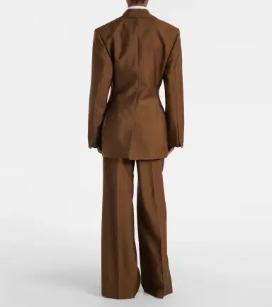 Rohe Róhe High-rise wool and mohair wide-leg pants | Thumbnail 3 Rohe Róhe High-rise wool and mohair wide-leg pants | Thumbnail 3