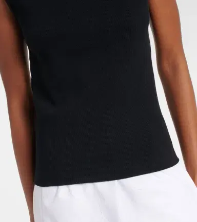 RÓHE Róhe Ribbed-knit cotton-blend tank top | Thumbnail 3