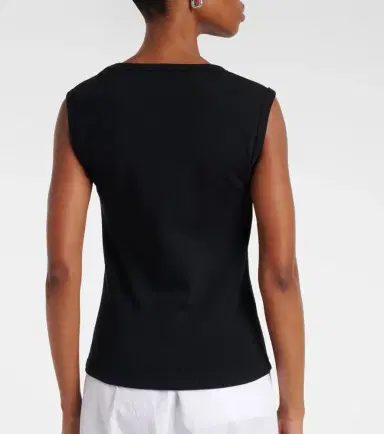 RÓHE Róhe Ribbed-knit cotton-blend tank top | Thumbnail 5
