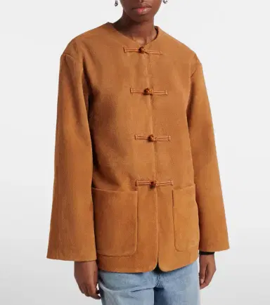 RÓHE Róhe Leather-trimmed suede jacket | Thumbnail 2