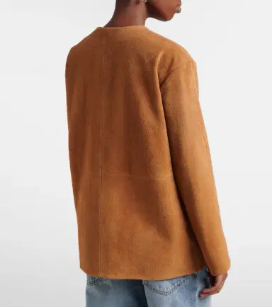 RÓHE Róhe Leather-trimmed suede jacket | Thumbnail 4