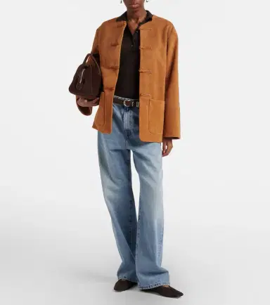 RÓHE Róhe Leather-trimmed suede jacket | Thumbnail 5