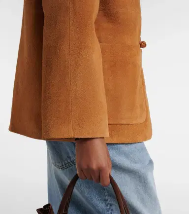 RÓHE Róhe Leather-trimmed suede jacket | Thumbnail 6