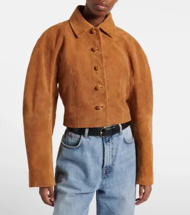 RÓHE Róhe Cropped suede jacket | Thumbnail 3