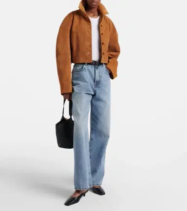 RÓHE Róhe Cropped suede jacket | Thumbnail 5