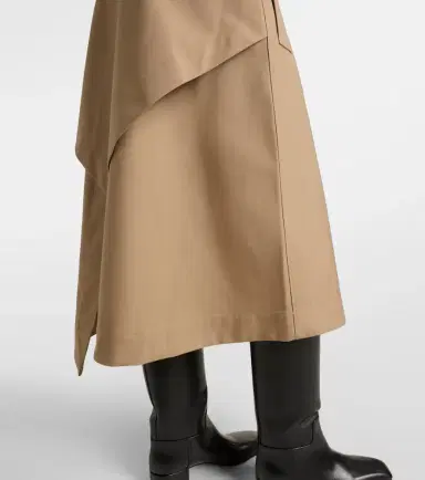 RÓHE Róhe Asymmetric cotton canvas midi skirt | Thumbnail 2