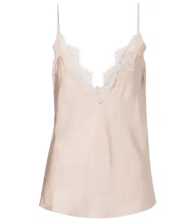 RÓHE Róhe Lace-trimmed silk top | Thumbnail 1