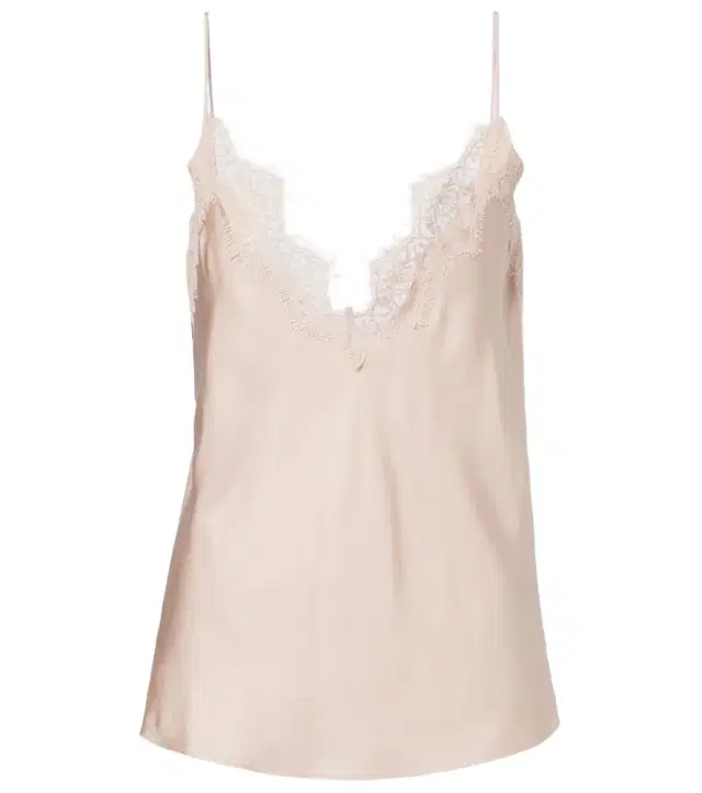 Róhe Lace-trimmed silk top Róhe Lace-trimmed silk top