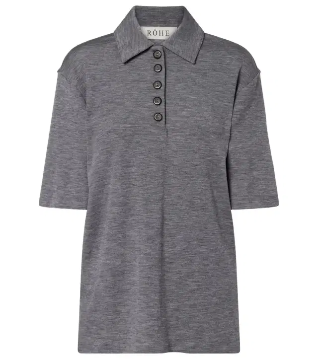 Róhe Wool polo shirt