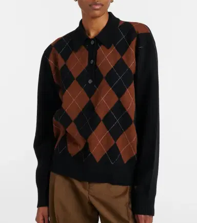 RÓHE Róhe Argyle wool polo sweater | Thumbnail 5 RÓHE Róhe Argyle wool polo sweater | Thumbnail 5