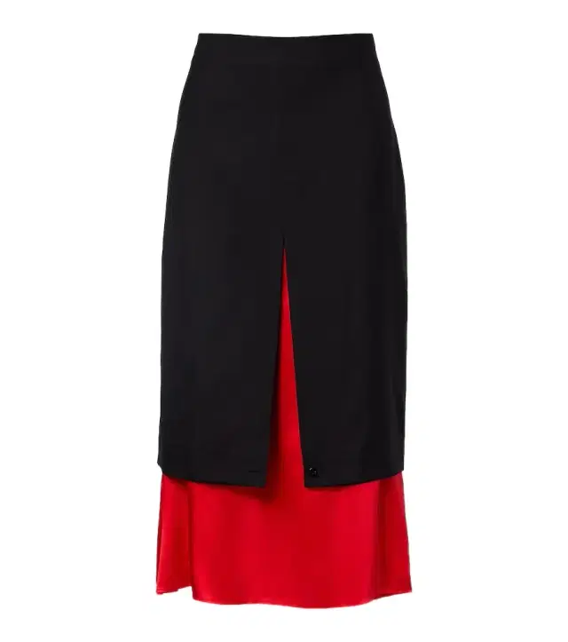 Rohe Róhe Layered wool midi skirt