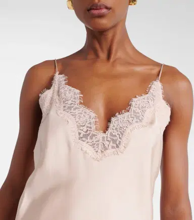RÓHE Róhe Lace-trimmed silk satin slip dress | Thumbnail 2